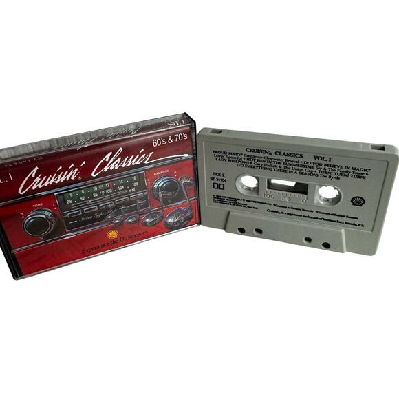 Cruisin Classics Red Vol. 1 60s and 70s Cassette Tape Volume 1 The Supremes Vtg - Picture 2 of 6